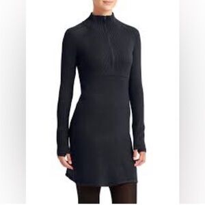 Athleta Olympia Black Half Zip Mock Neck
Wool Blend Sweater Dress Size Small